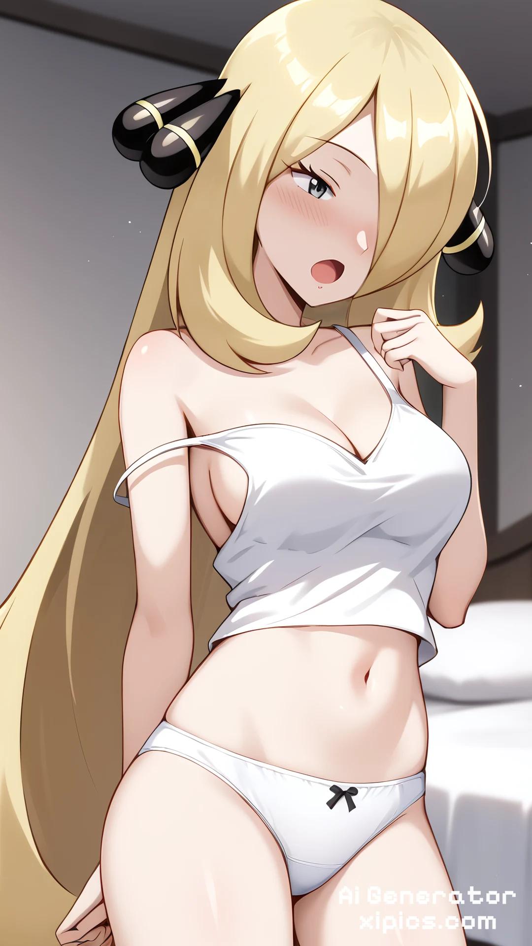 pokemon cynthia porn - Burning with Passion porn sex