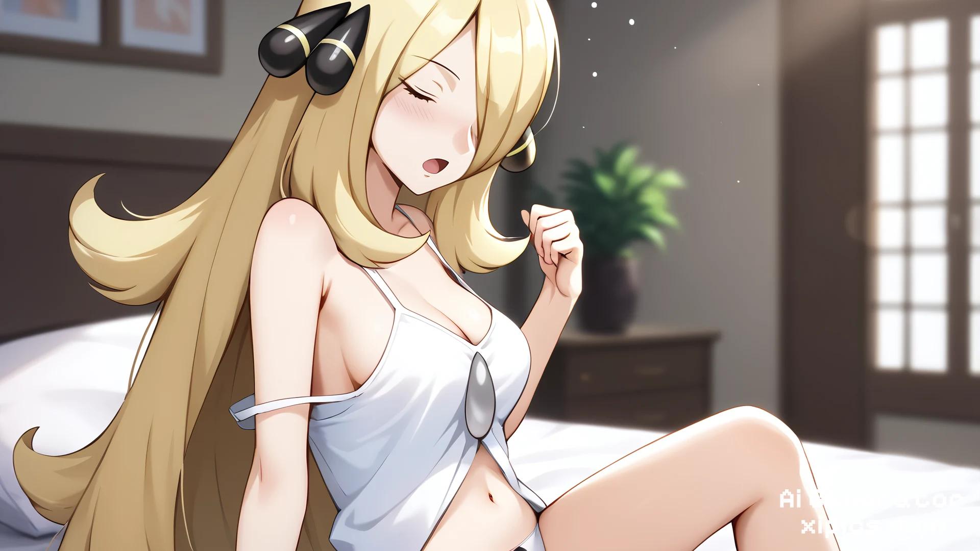 cynthia pokemon nude - Melting with Desire Naughty Porn