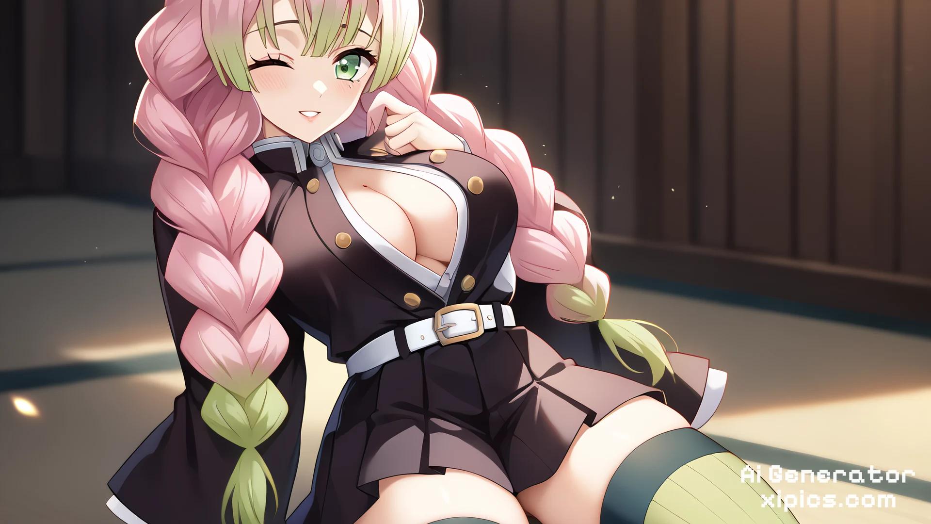 mitsuri demon slayer rule 34 - Swept Away in Heat Ai Porn