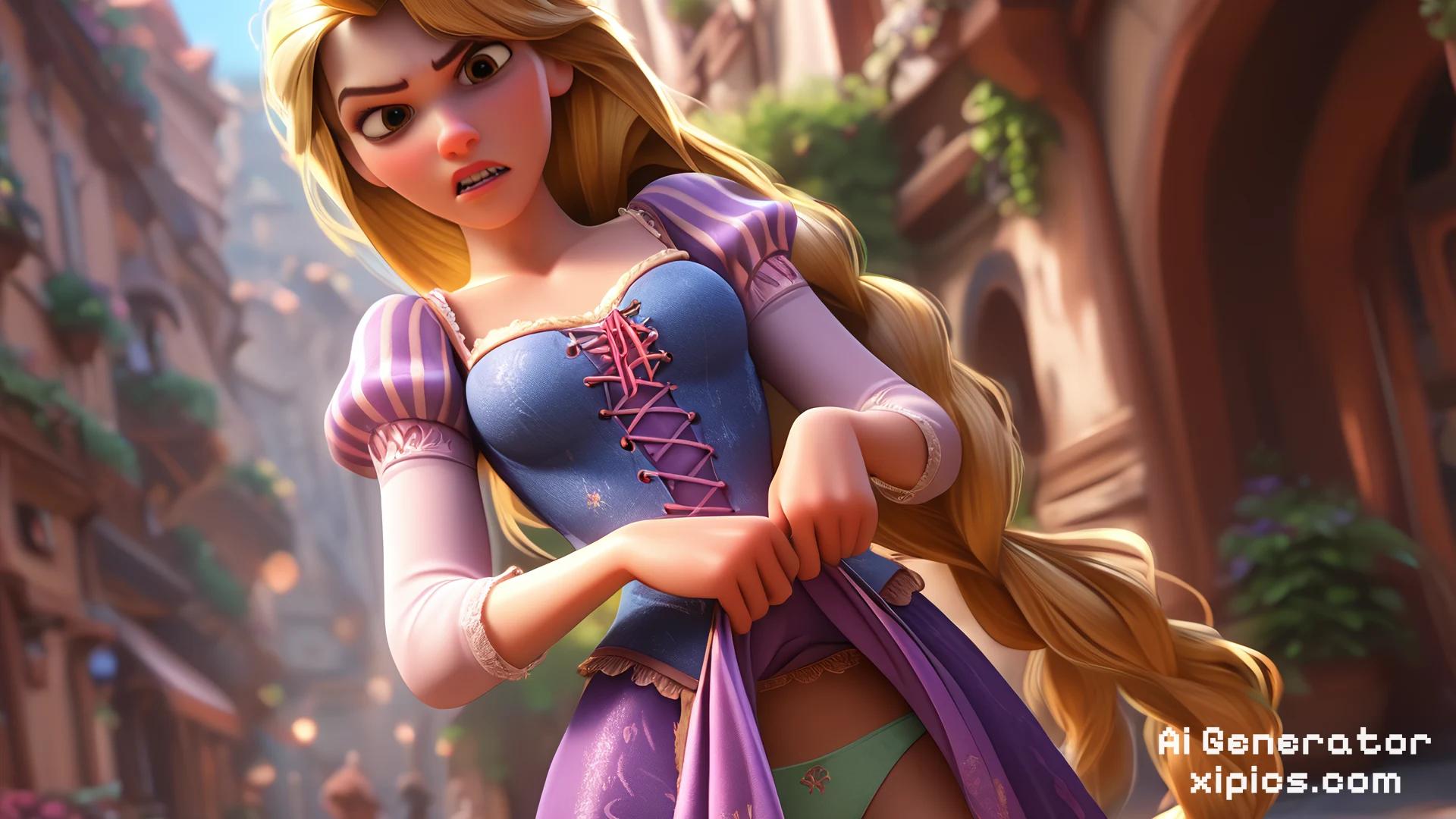 naked rapunzel ai - Burning for More sex