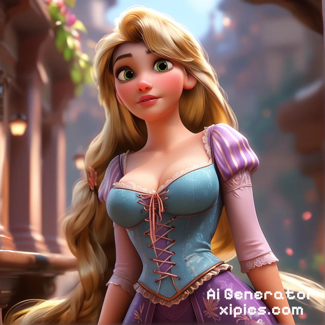 rapunzel ai naked - Drenched in Passion Hot sex