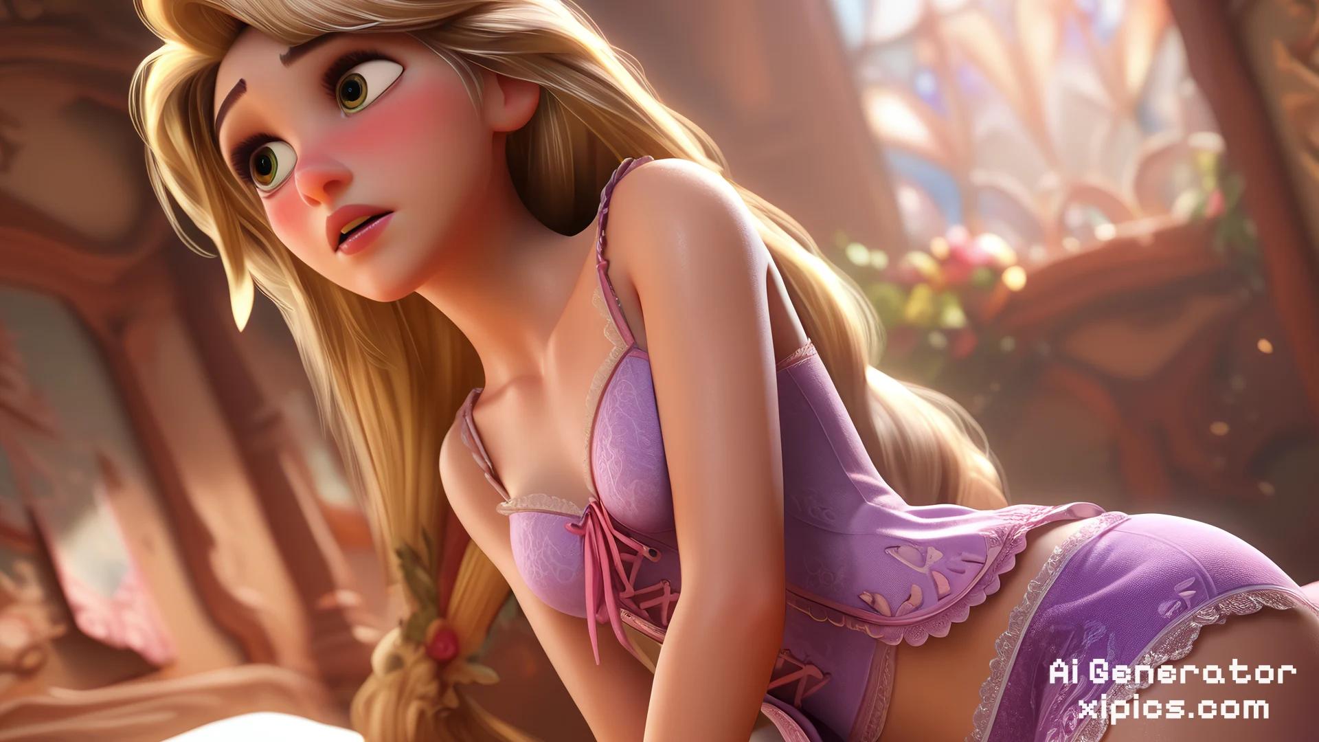 ai disney princess naked - Tangled Up in Passion