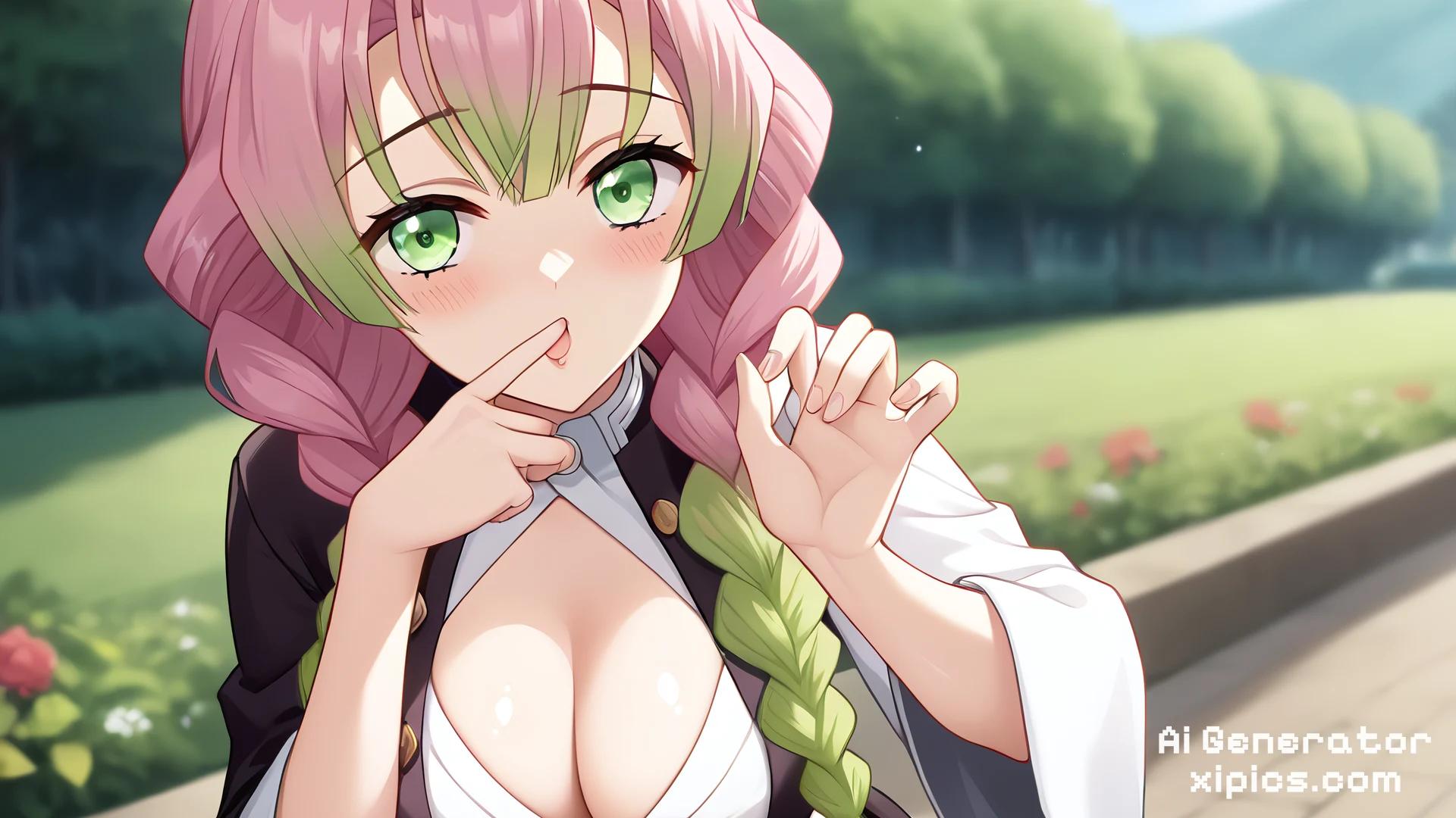 mitsuri hentai cosplay - Seduction in the Air