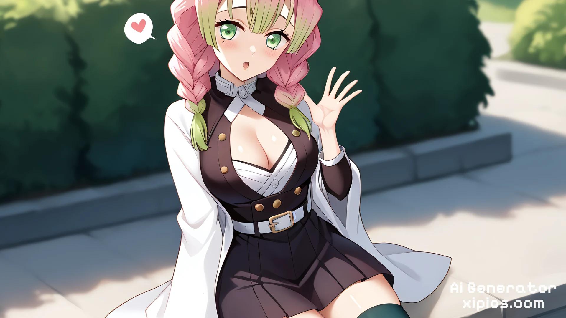 mitsuri x nezuko hentai - Set the Night on Fire