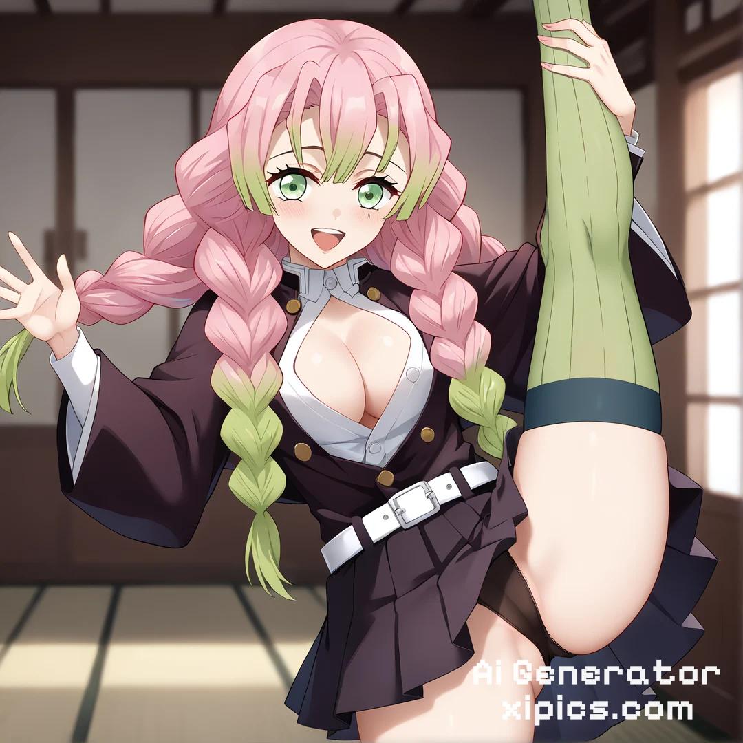 nezuko x mitsuri porn - Surrender to the Heat sex