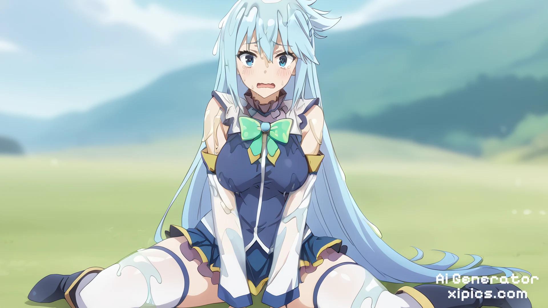 aqua konosuba porn - Burning with Passion porn sex