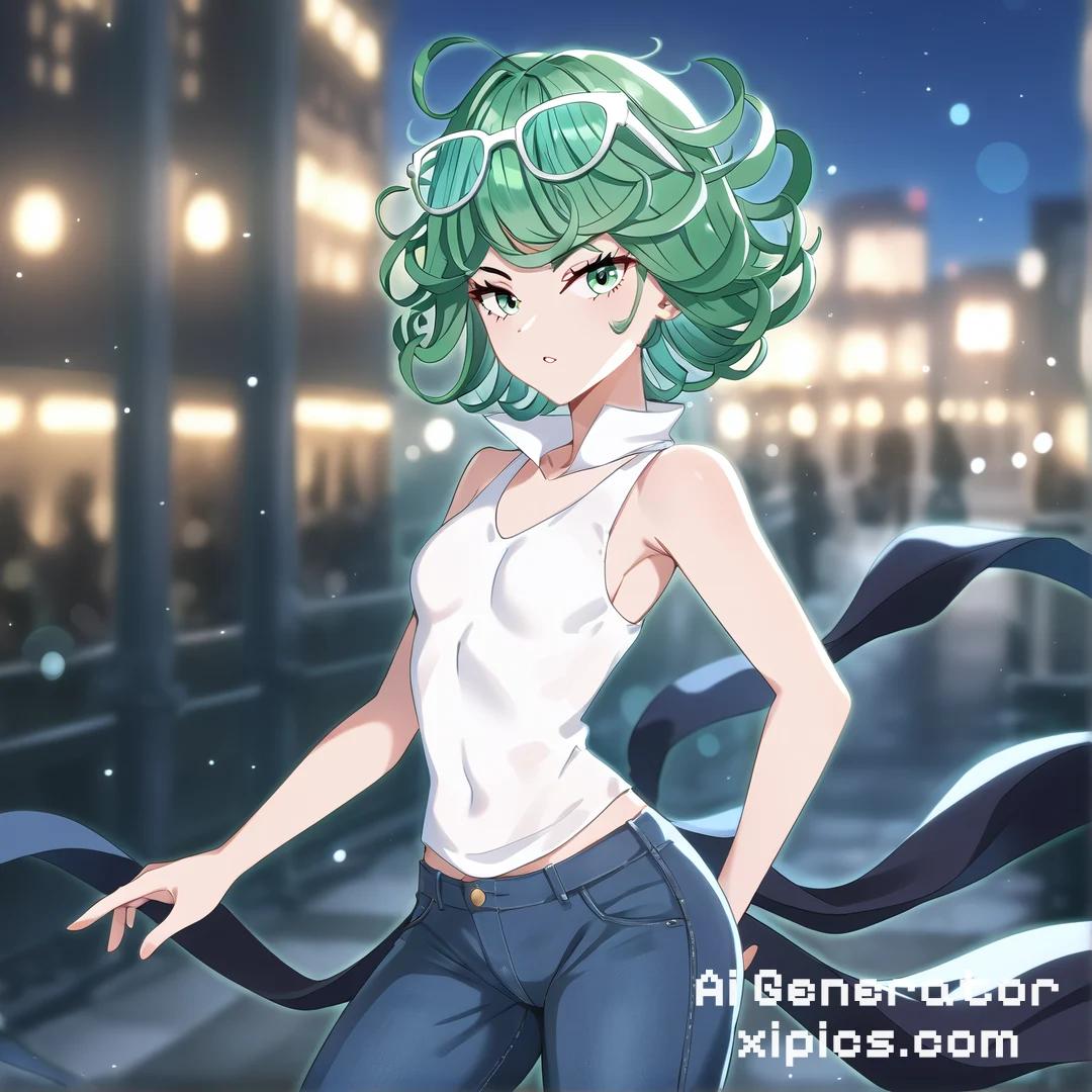 one punch man tatsumaki nude - Swept Away in Heat Ai Porn