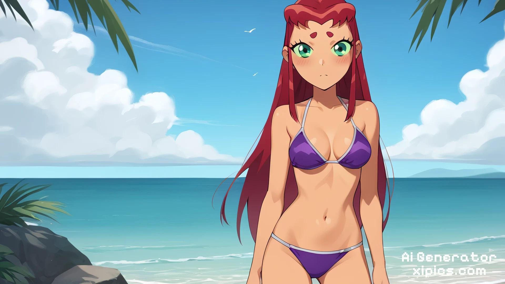 starfire r34 ai - Dripping with Desire Nude