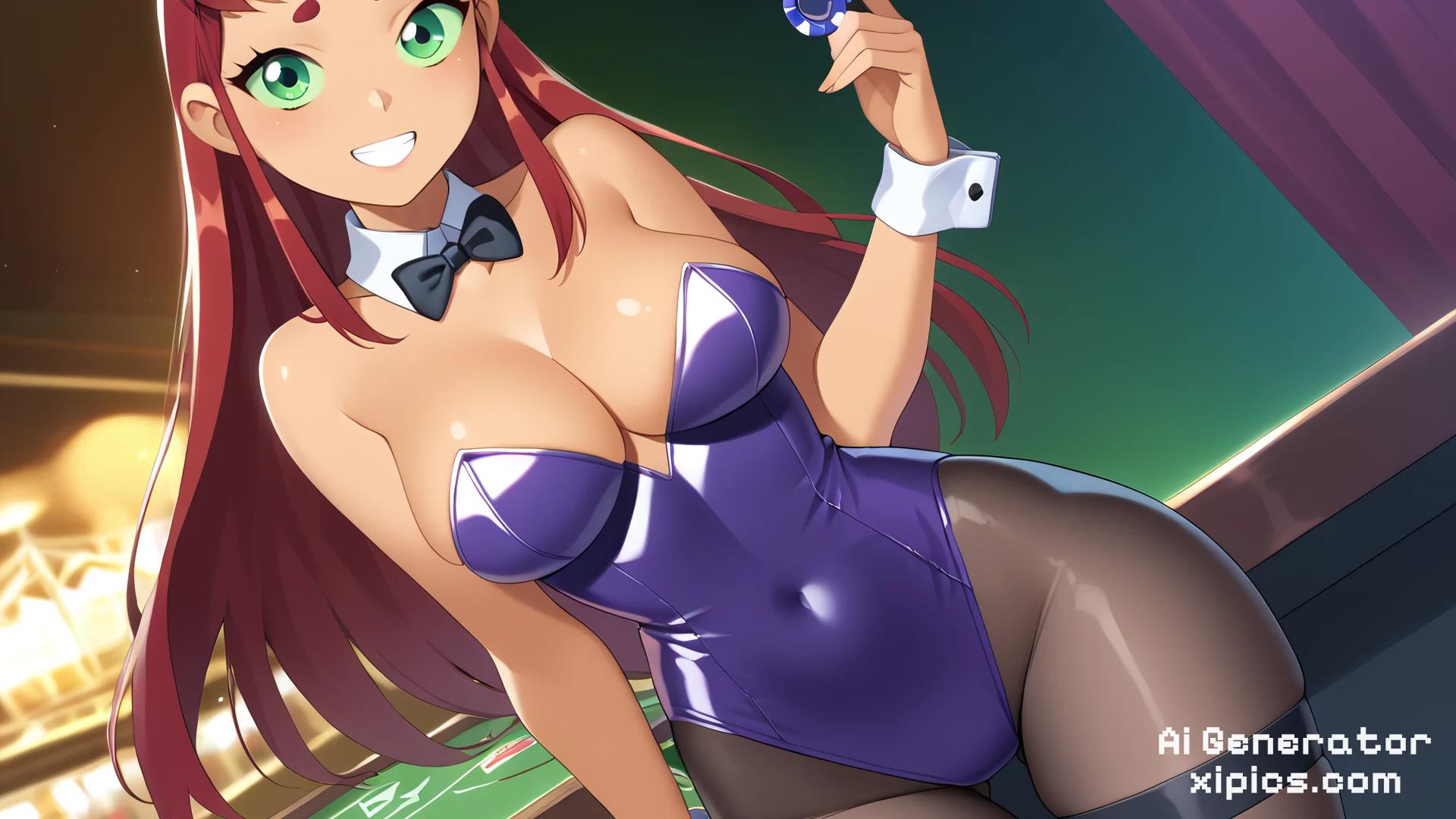 starfire cosplay sex - Seduction in the Air