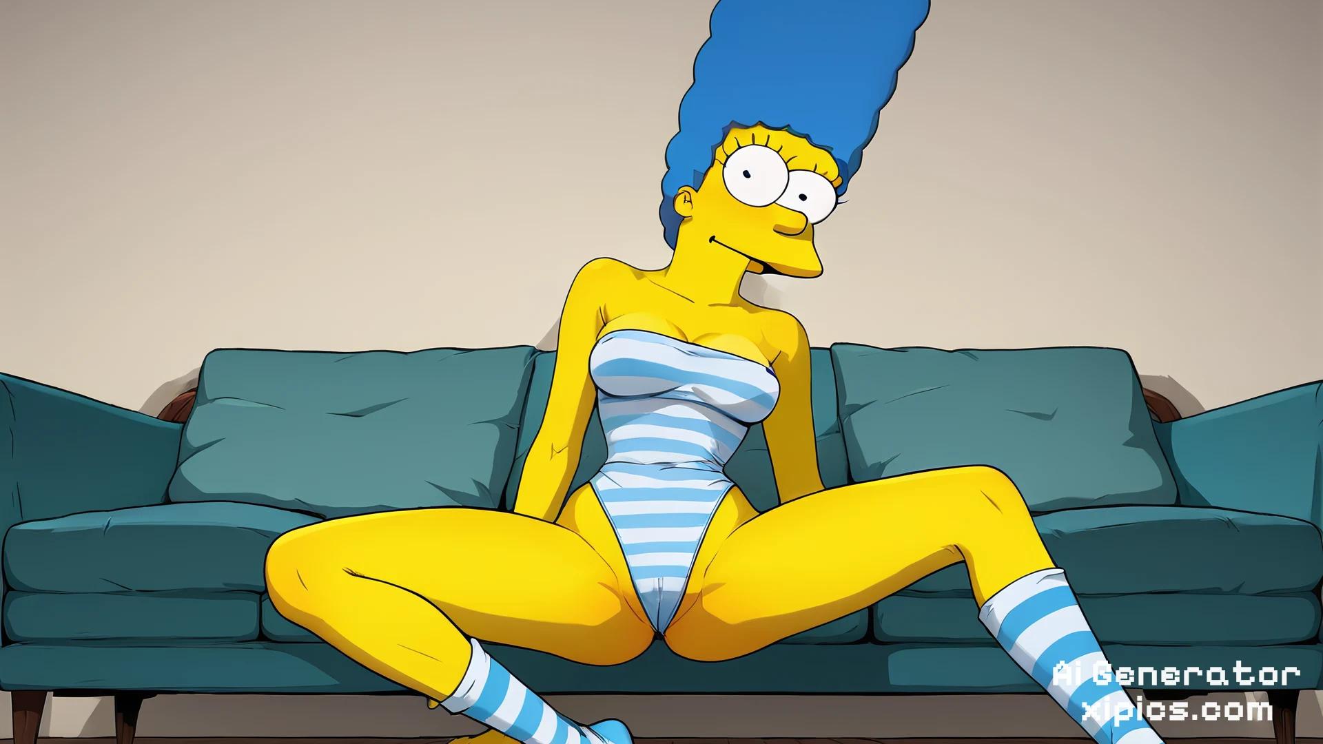 Marge in leotard
