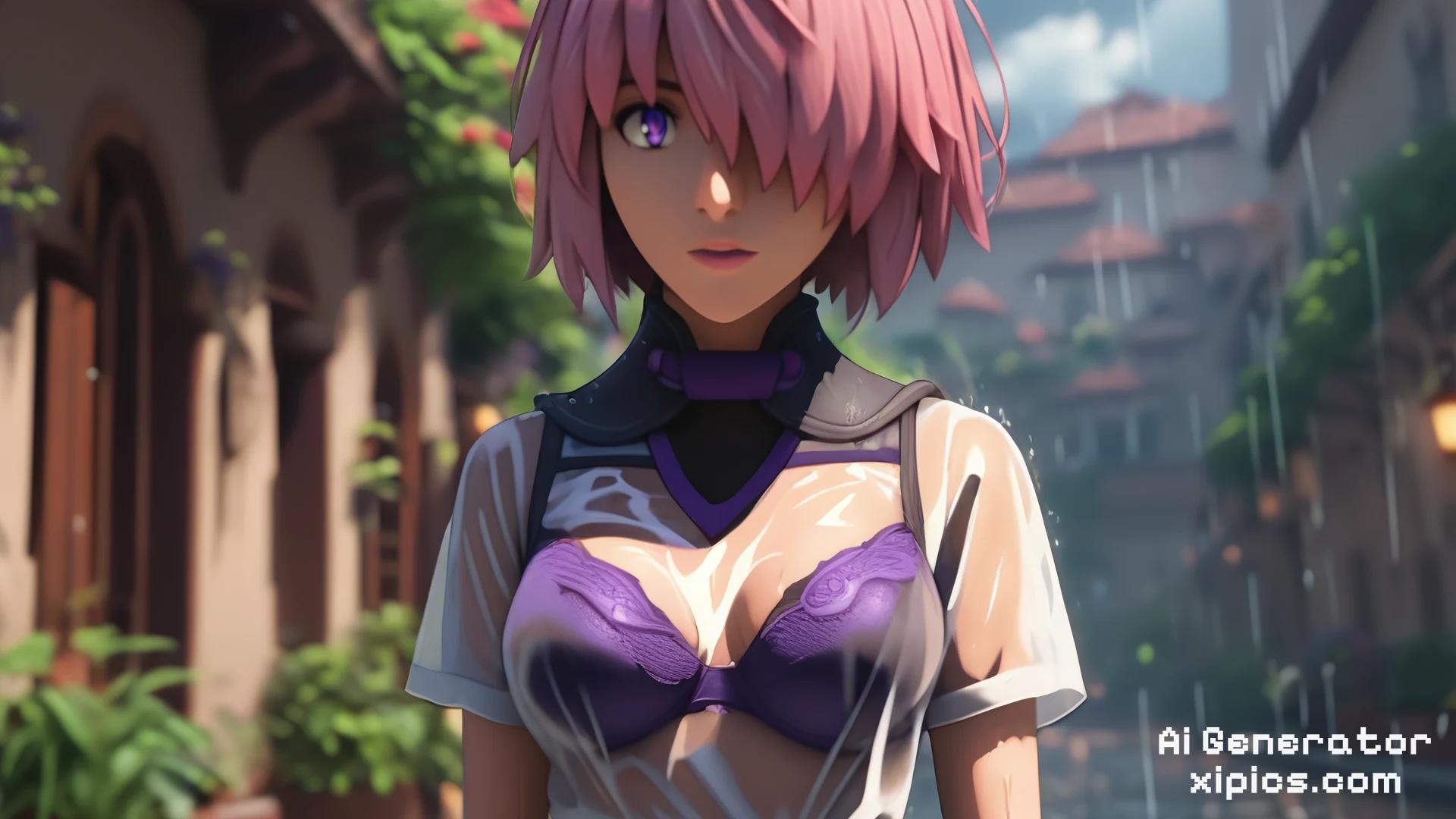 mash kyrielight sexy - Drenched in Temptation