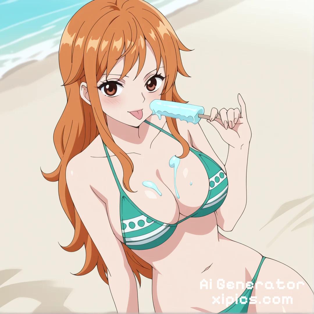 one piece nami boobs - Unchained Seduction Sexy lover