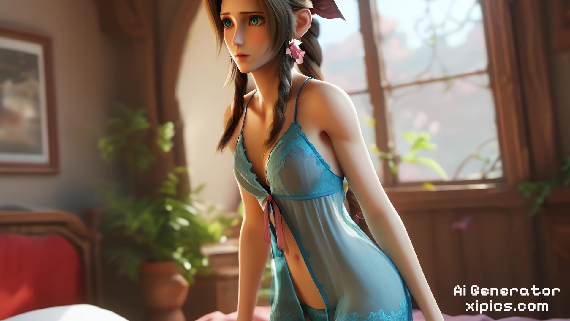 aerith final fantasy nude - Pleasure Awaits Ai nude