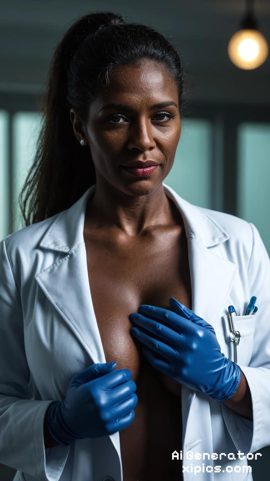 ebony mature tits - Wild and Untamed Ai Generator