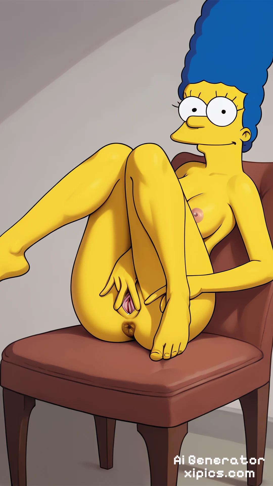 Marge Simpsons Ai Porn pussy play