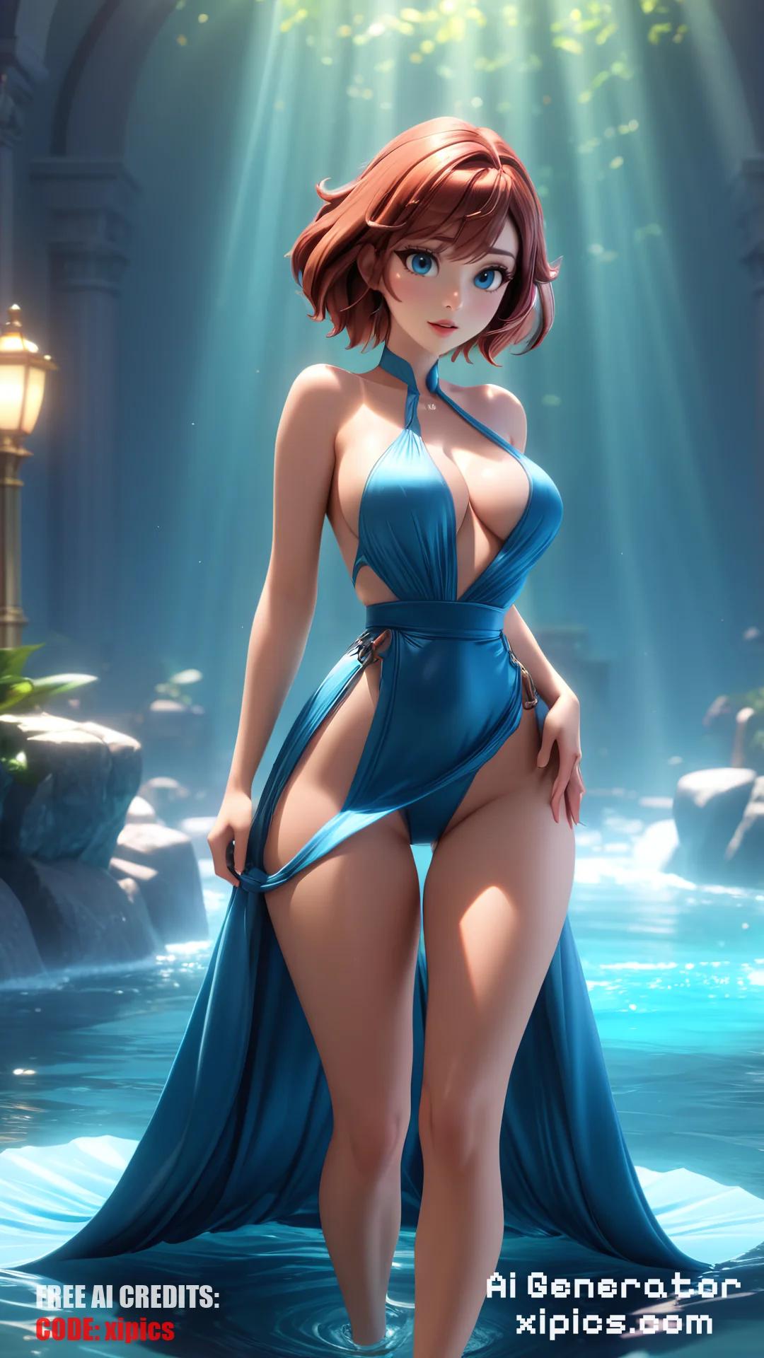 Blond Women standing