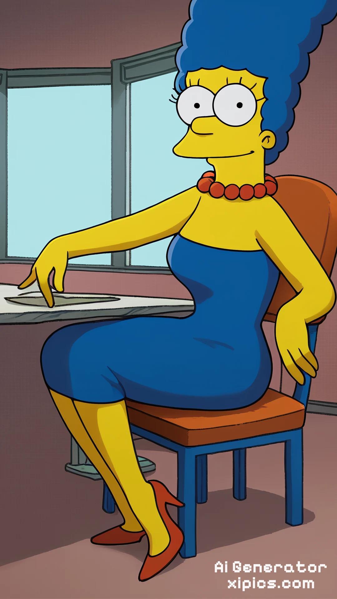 Marge Simpsons Sitting