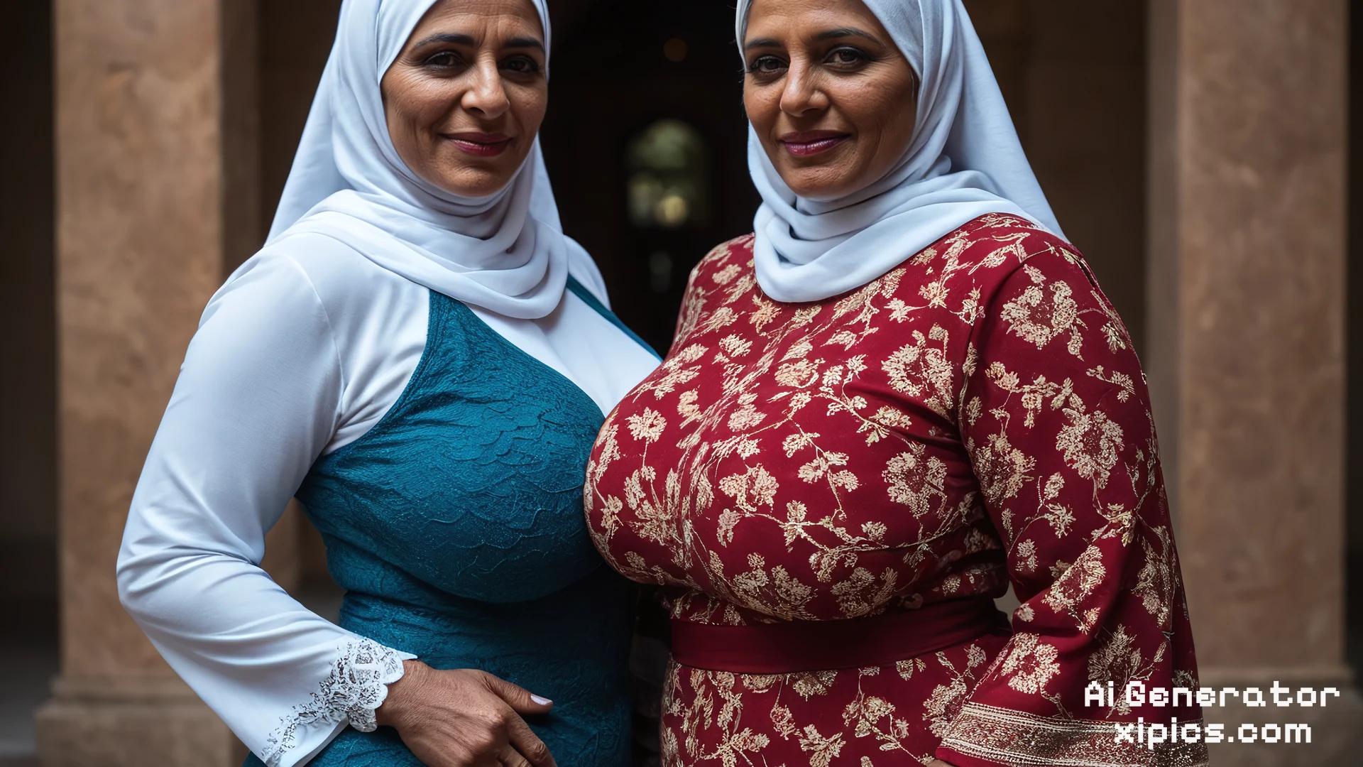 hijab lesbian porn - Unleashed Desire Ai Porn