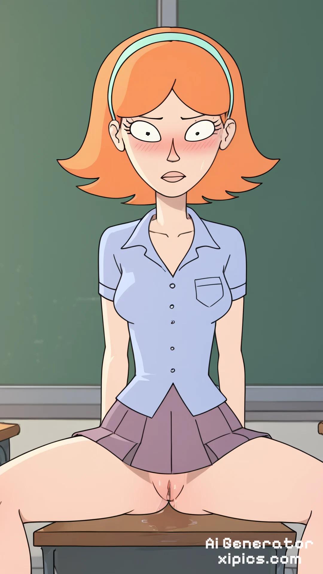 Jessica Rick and Morty xxx classroom spread legs