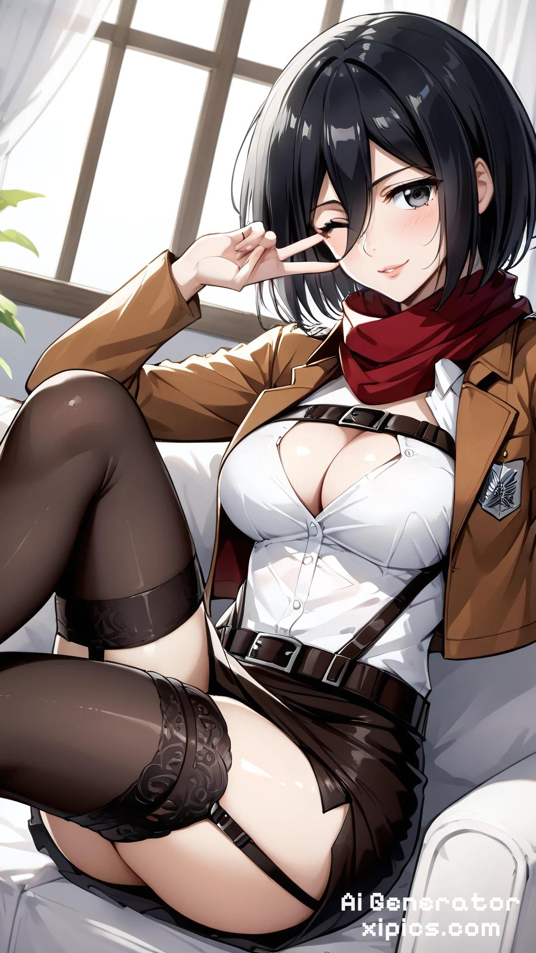 attack on titan rule 34 and mikasa ackerman nsfw