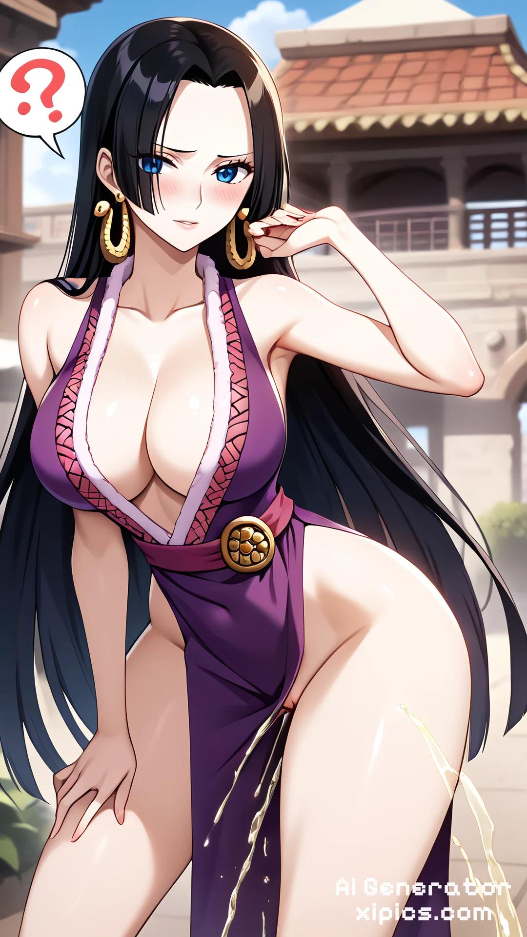 ai cartoon porn one piece boa hancock pee porn